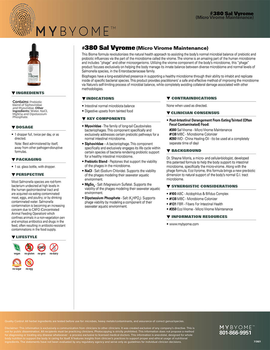 #380 Sal Vyrome - Micro Virome Maintenance