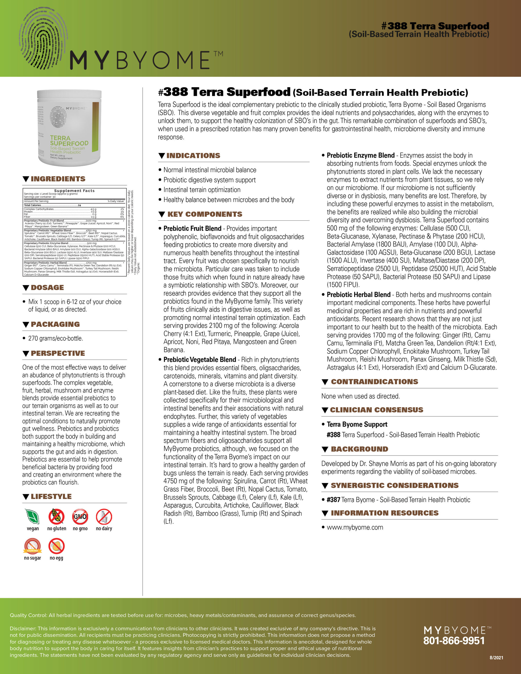 #388 Terra Superfood - Soil-Based Terrain Health Prebiotic