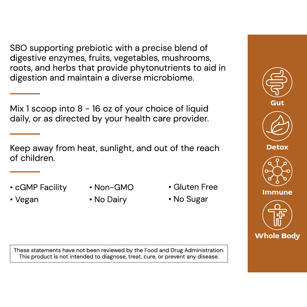 Terra Superfood - info panel - H23