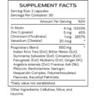 GlucoGenic - supplement facts - K23