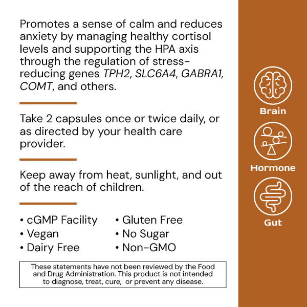 CalmGenic - info panel - F25