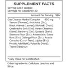 Clear 1 µBiomic - supplement facts - K23