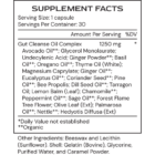 Clear 2 µBiomic - supplement facts - H23