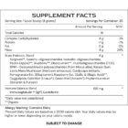 Neuro Superfood - supplement facts - subject to change