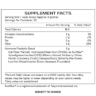 Hormone Superfood - supplement facts - subject to change