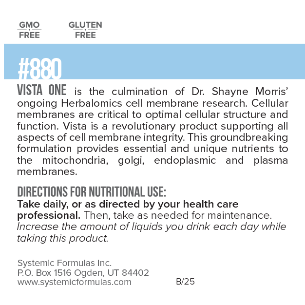 VistaOne - label SFB - B25