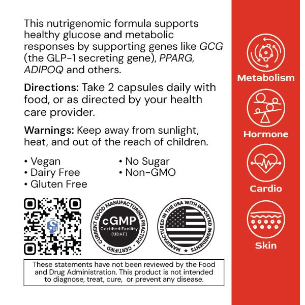 GlucoGenic - label info - D/26A