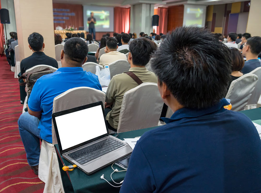 business conference attendees