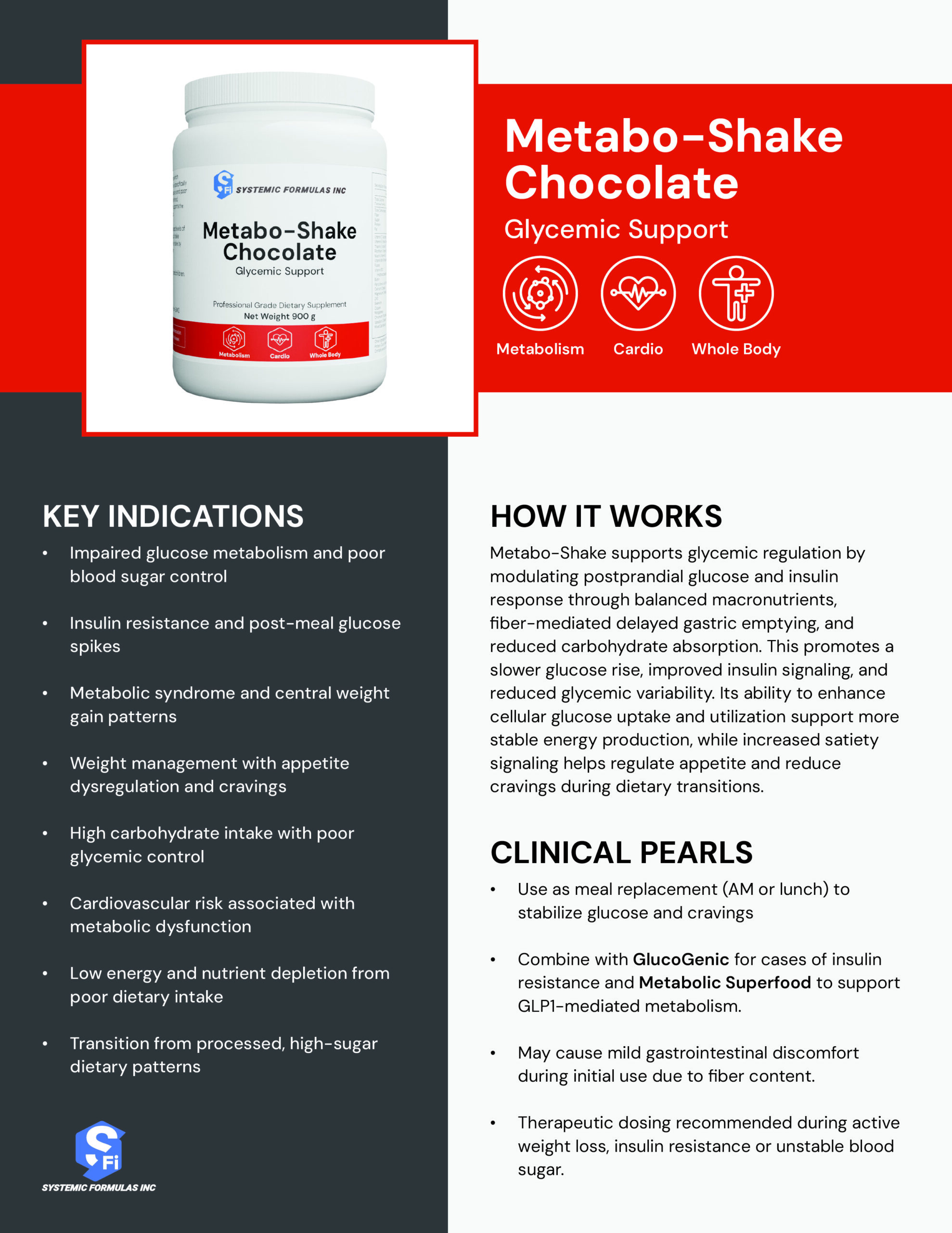Metabo-Shake Chocolate Practitioner Reference Guide