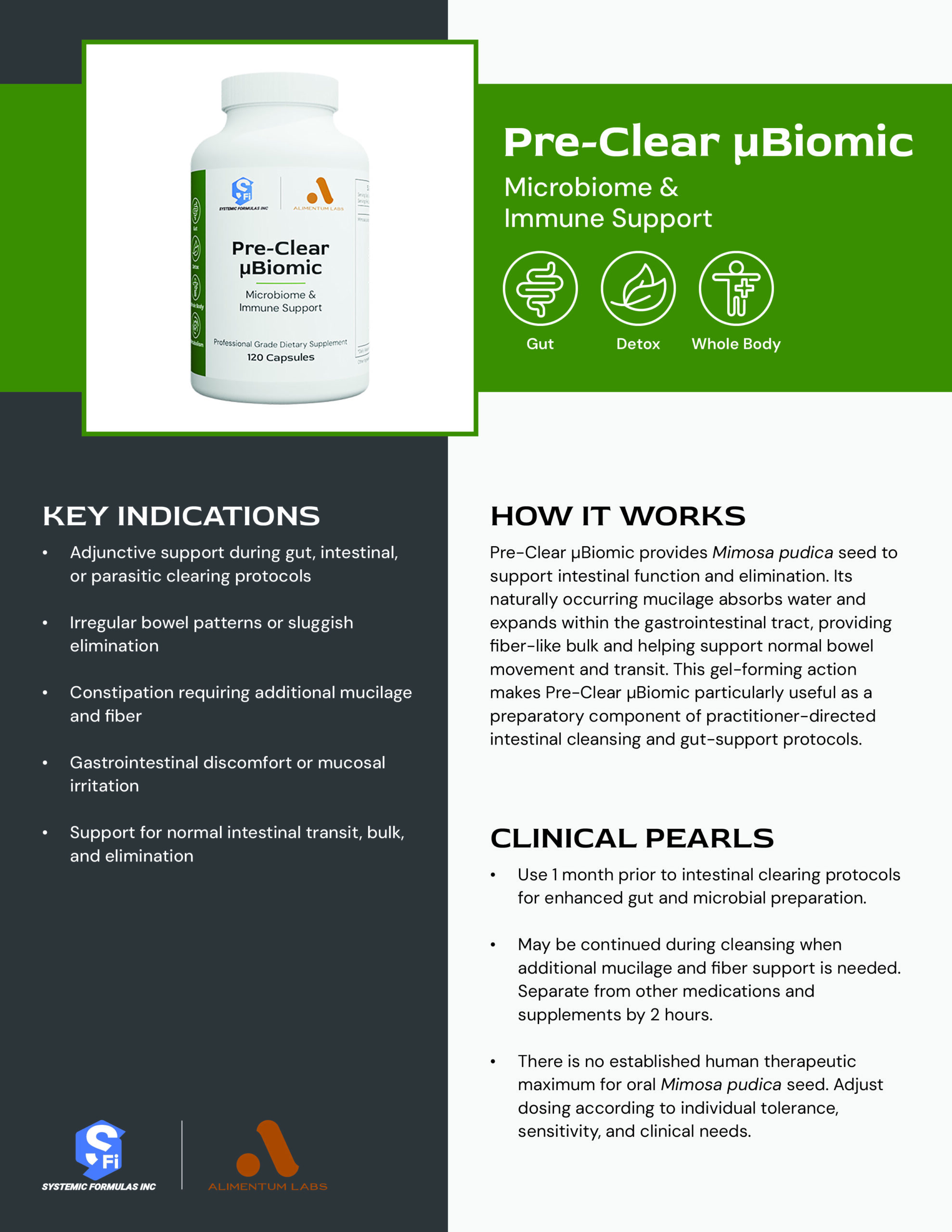 Pre-Clear µBiomic Practitioner Reference Guide